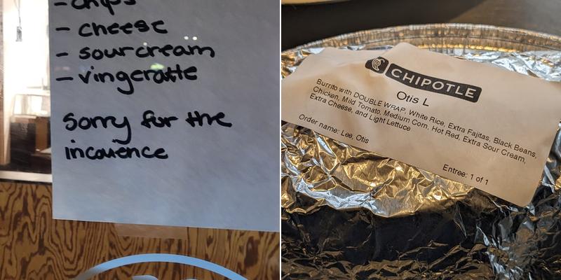 Chipotle Mexican Grill Menu