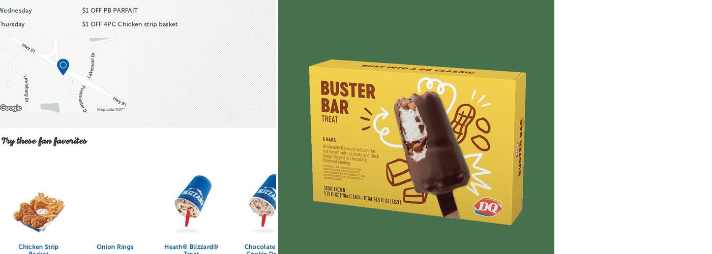 Dairy Queen Grill & Chill Menu