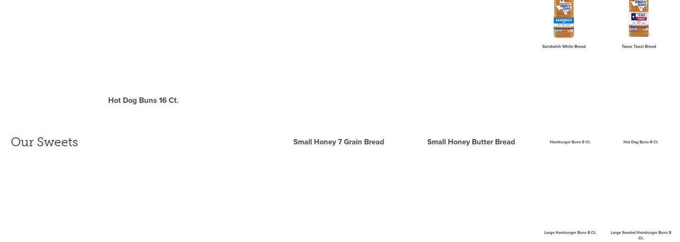 Mrs Baird's Bakeries Inc Menu