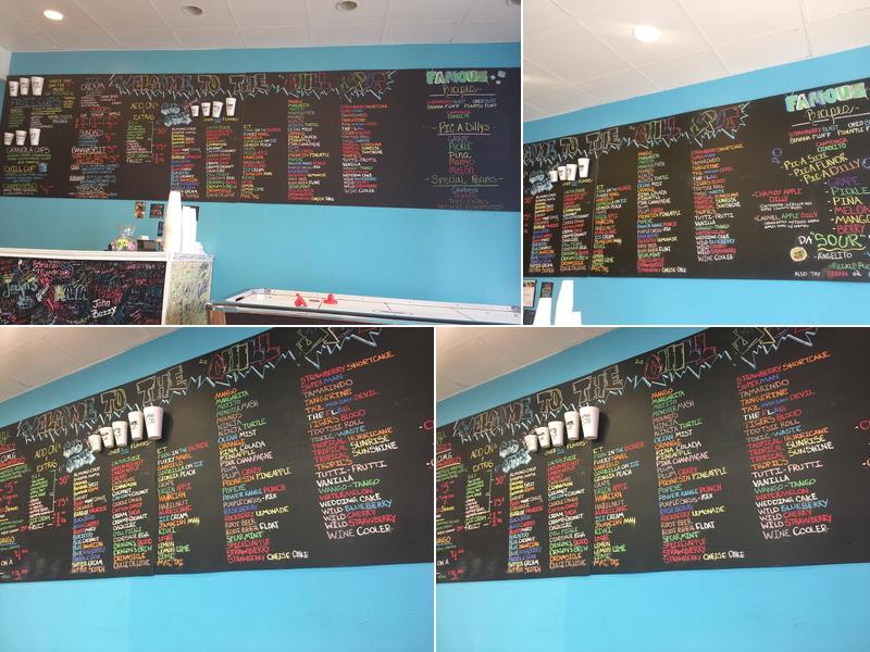 Chill Spot Sno Cones, Fruit Cups & More Menu
