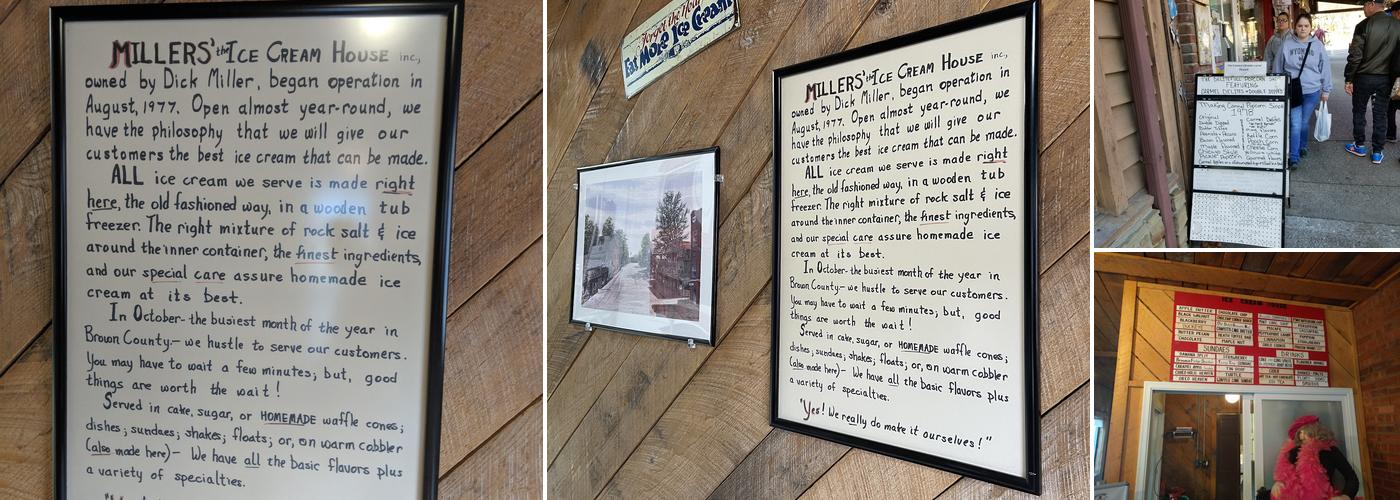 Millers Ice Cream House Inc. Menu