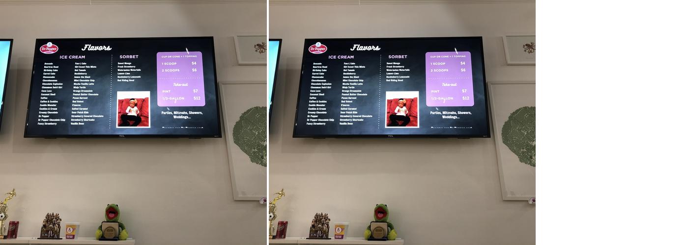 Howdy Homemade Ice Cream Menu