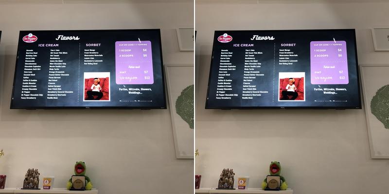 Howdy Homemade Ice Cream Menu