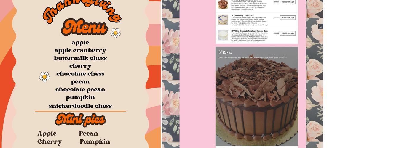 Panini Bakery & Cakes Menu