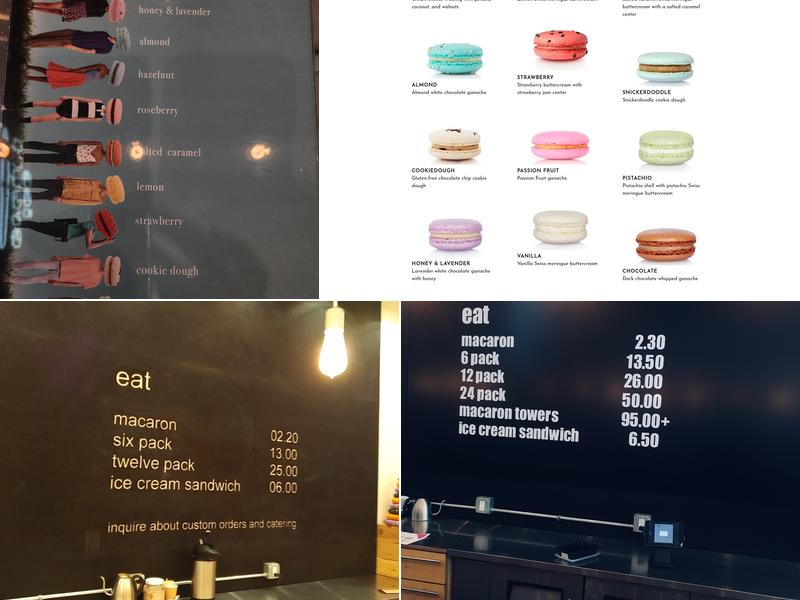 JOY Macarons Menu