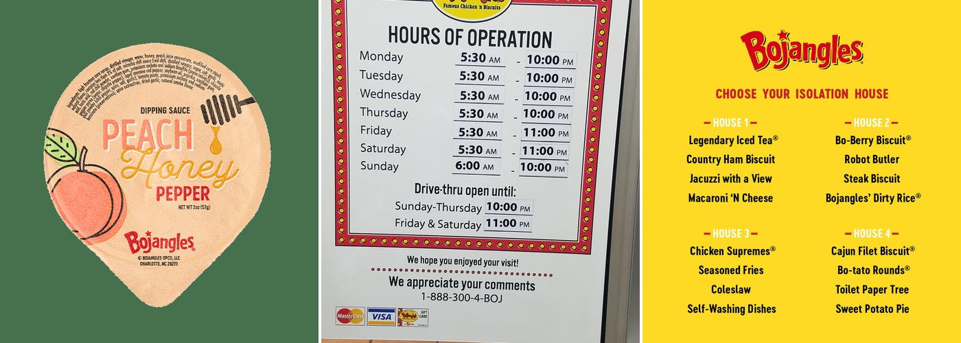 Bojangles Menu