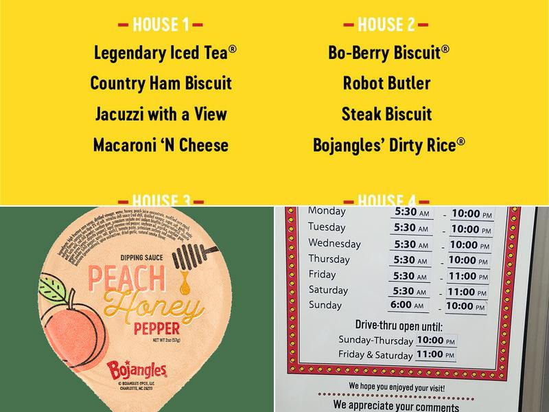 Bojangles Menu