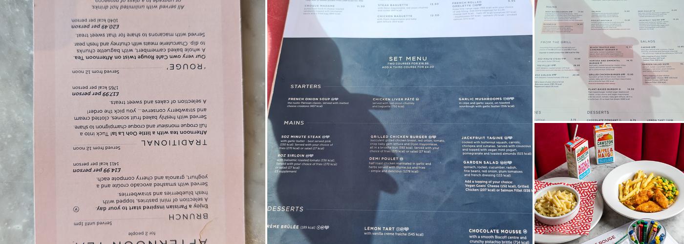 Café Rouge - Brighton Marina Menu