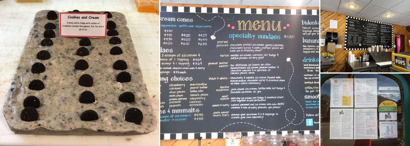 Lick-A-Dee Splitz Menu