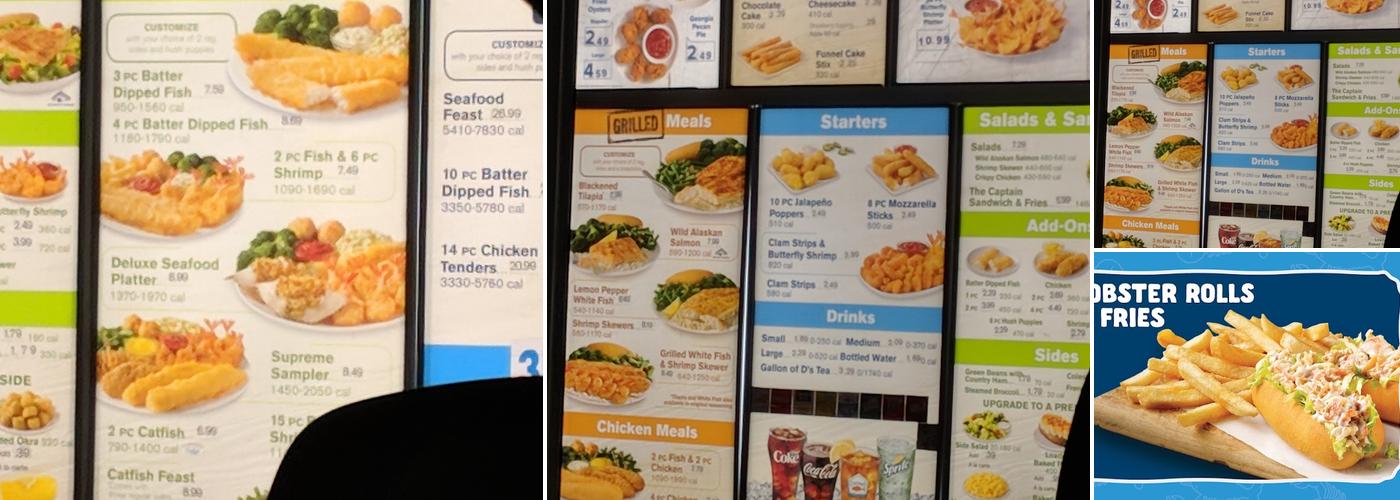 Captain D's Menu