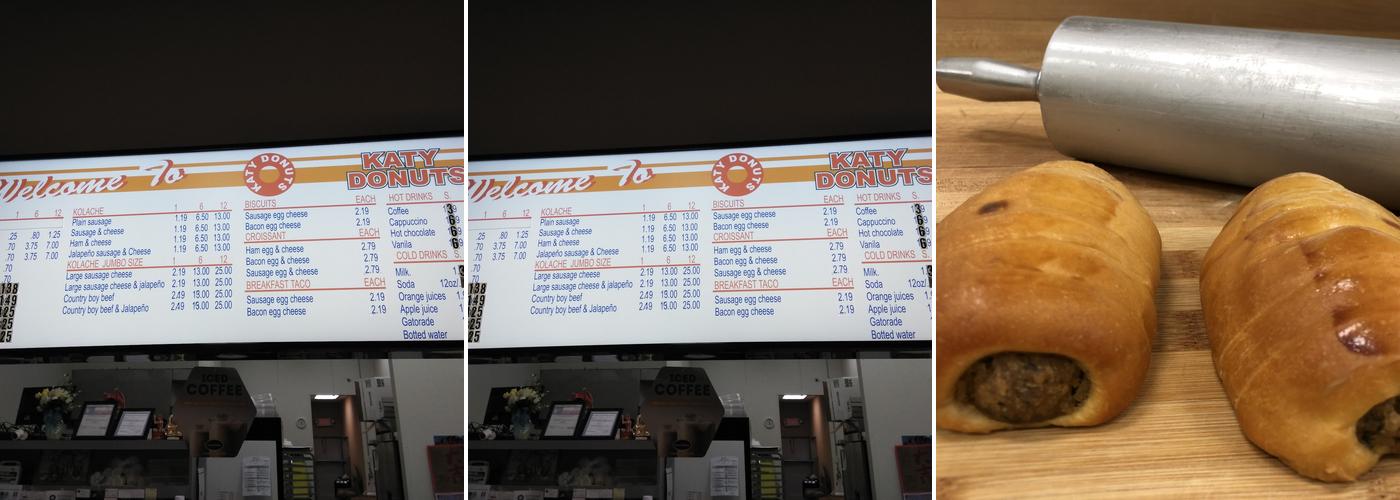 Katy Donuts Menu