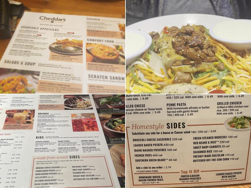 Cheddar's Scratch Kitchen Menu