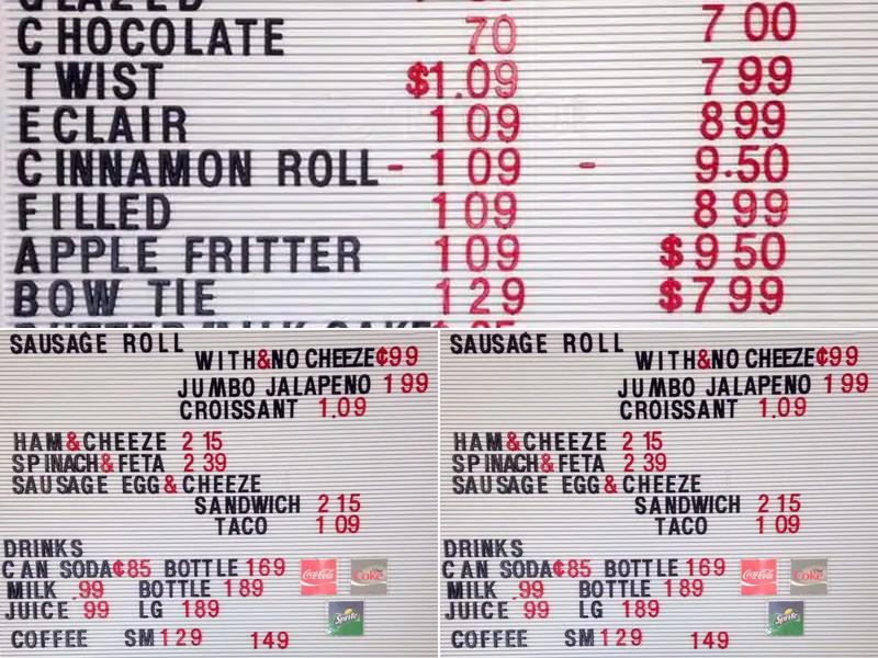 Donut Palace Menu