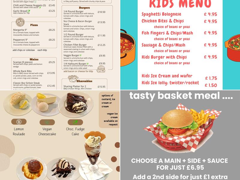 The Ridge & Furrow Menu