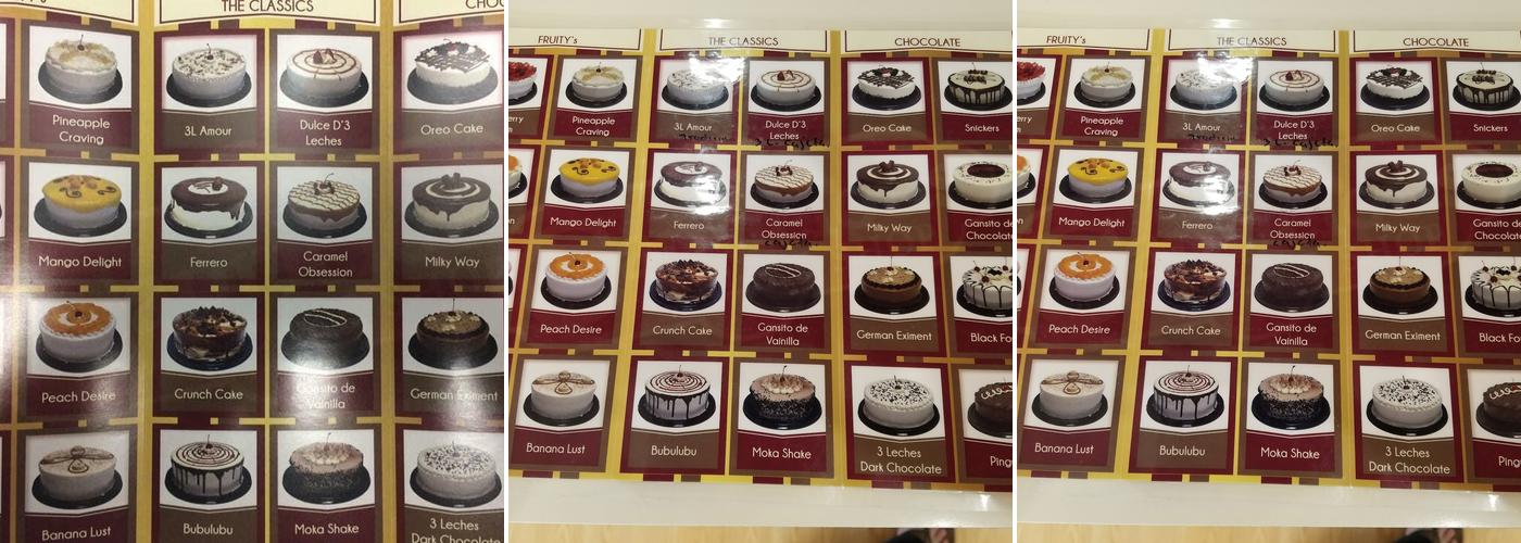 Capricious Cake Shop-Pharr Menu