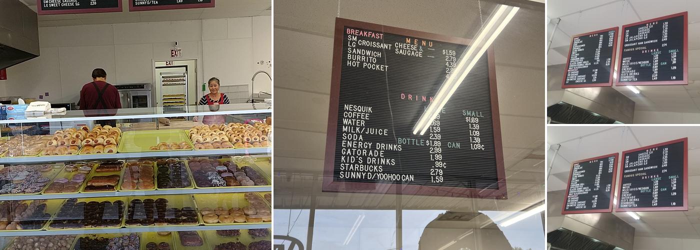 Famous Donuts Menu