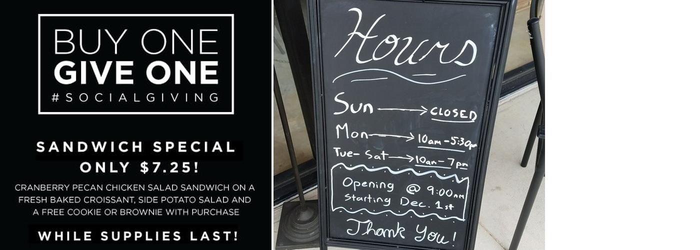 Manna - Bread From Heaven Menu