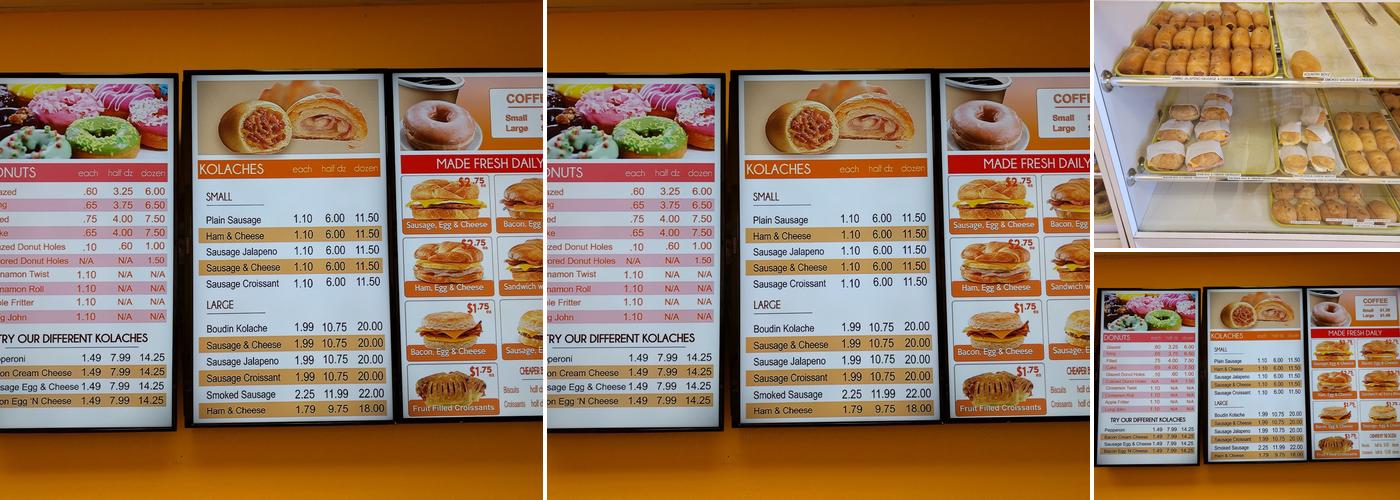Donut Shack Menu