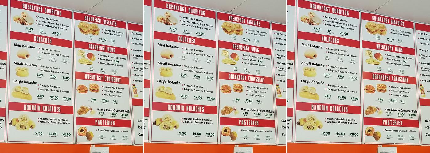 Max Donuts Menu