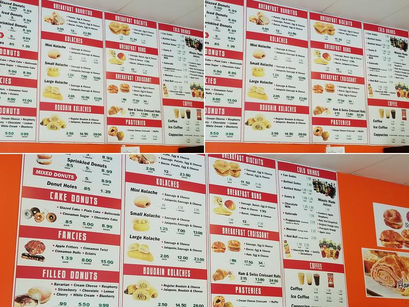 Max Donuts Menu