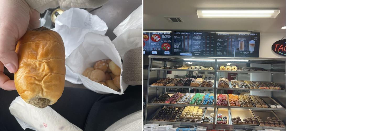 Snowflake Donuts Menu