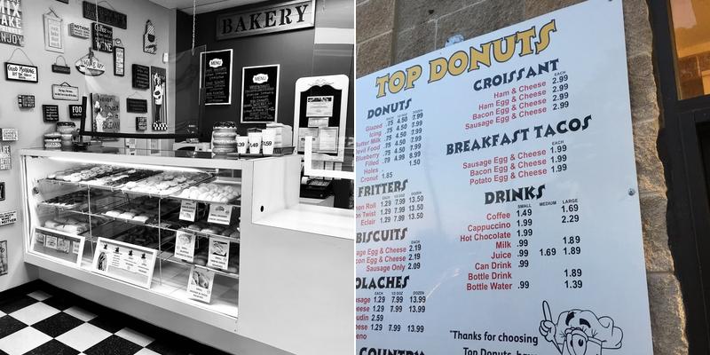 Top Donuts Menu