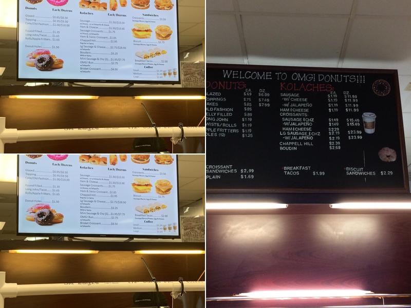 OMG! Donuts & More Menu