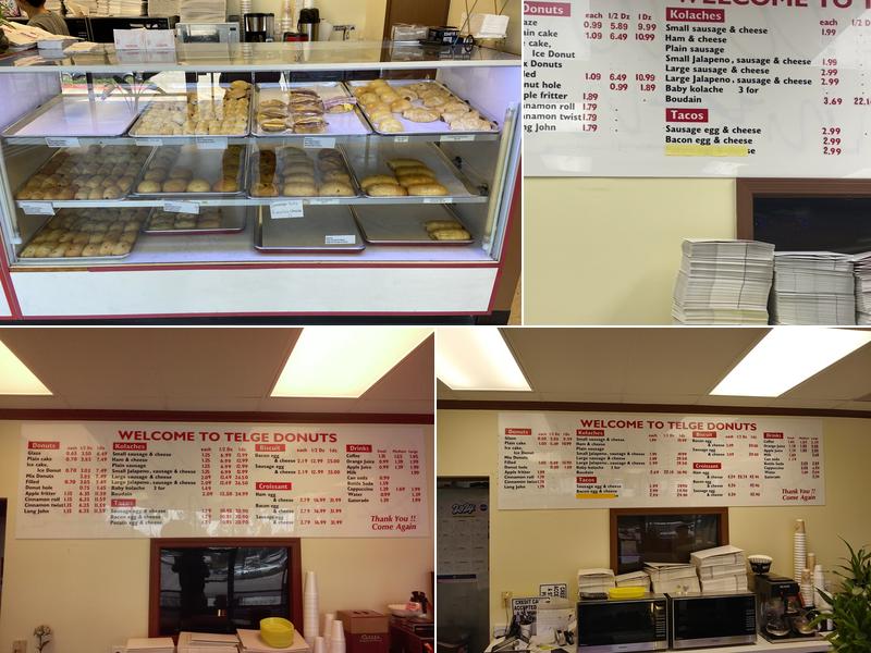Telge Donuts Menu