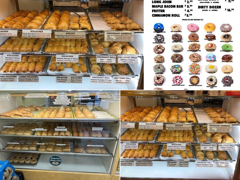 Bakery Donuts Menu