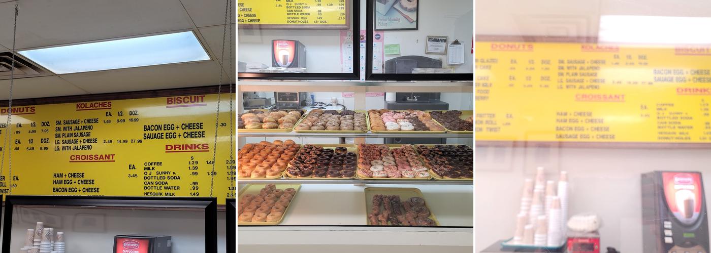 Snowflake Donut Menu