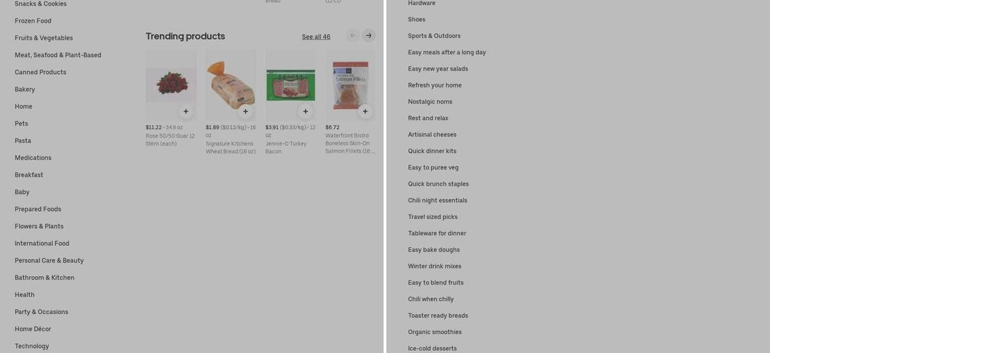 Lucky Foods Bakery Menu