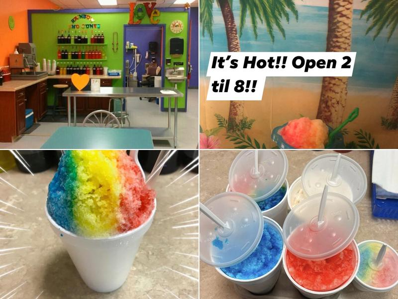 Rainbow Sno-Cones Shaved Ice