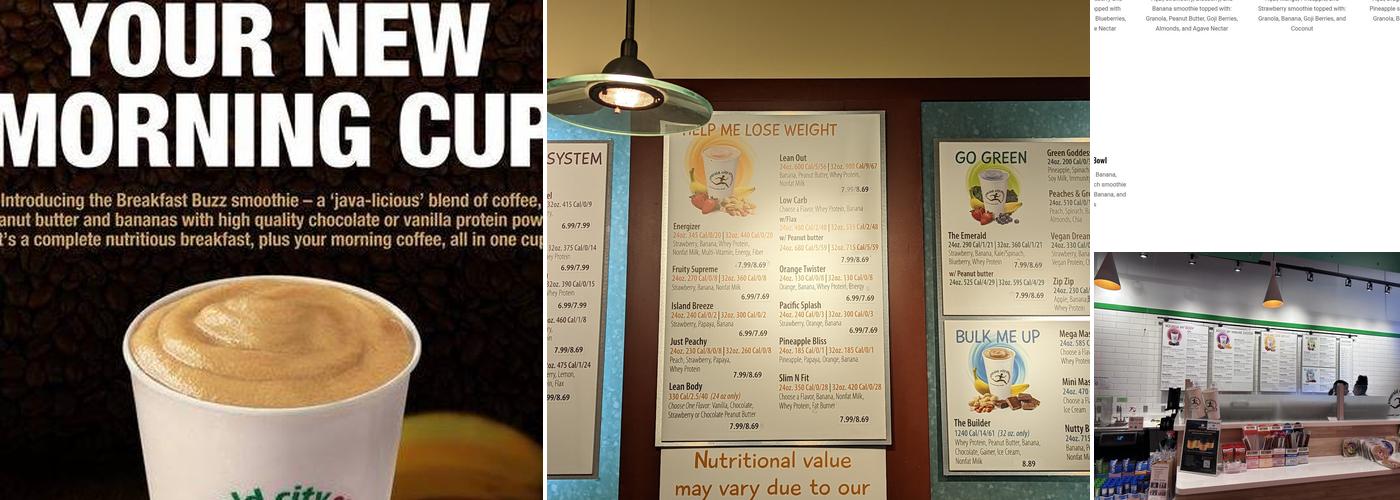 Emerald City Smoothie Menu