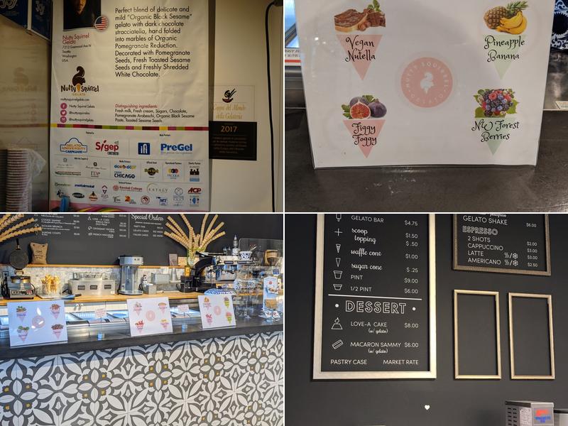 Nutty Squirrel Gelato Menu