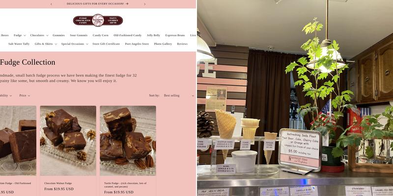 Northwest Fudge and Confections Menu