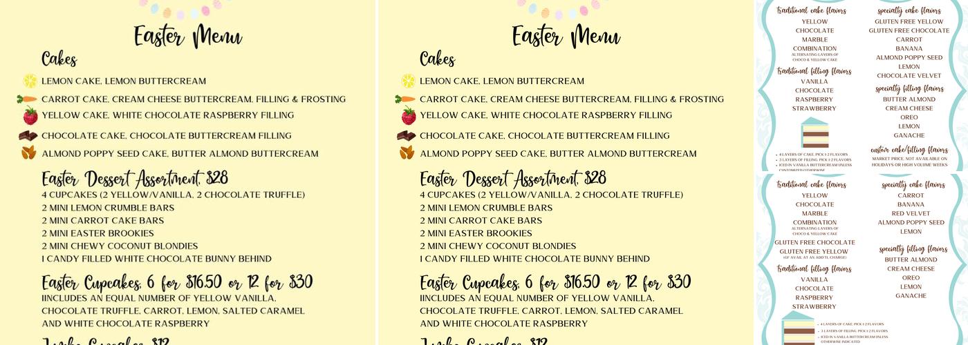 Delicately Delicious Menu