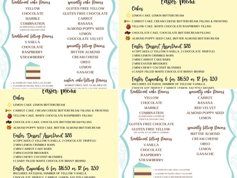 Delicately Delicious Menu