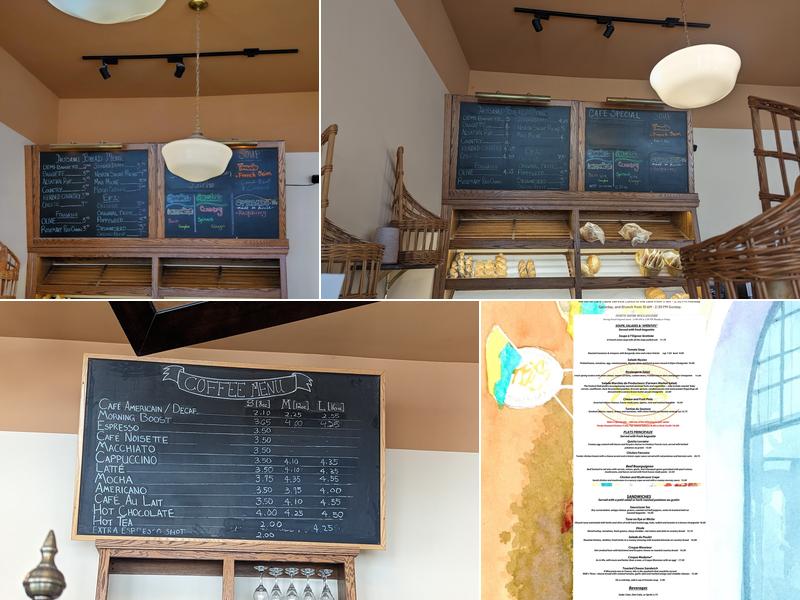 North Shore Boulangerie Menu