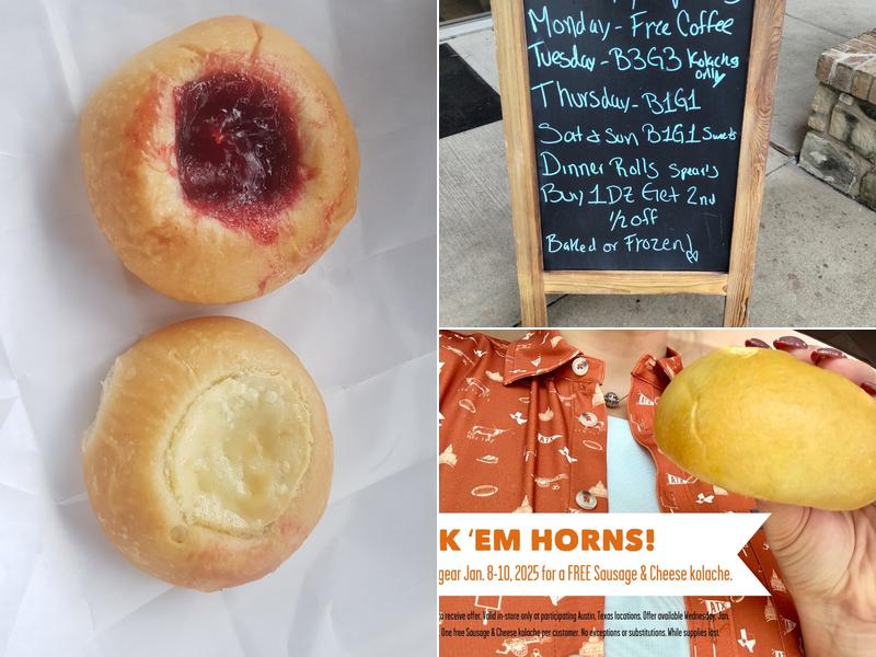 Kolache Factory Menu