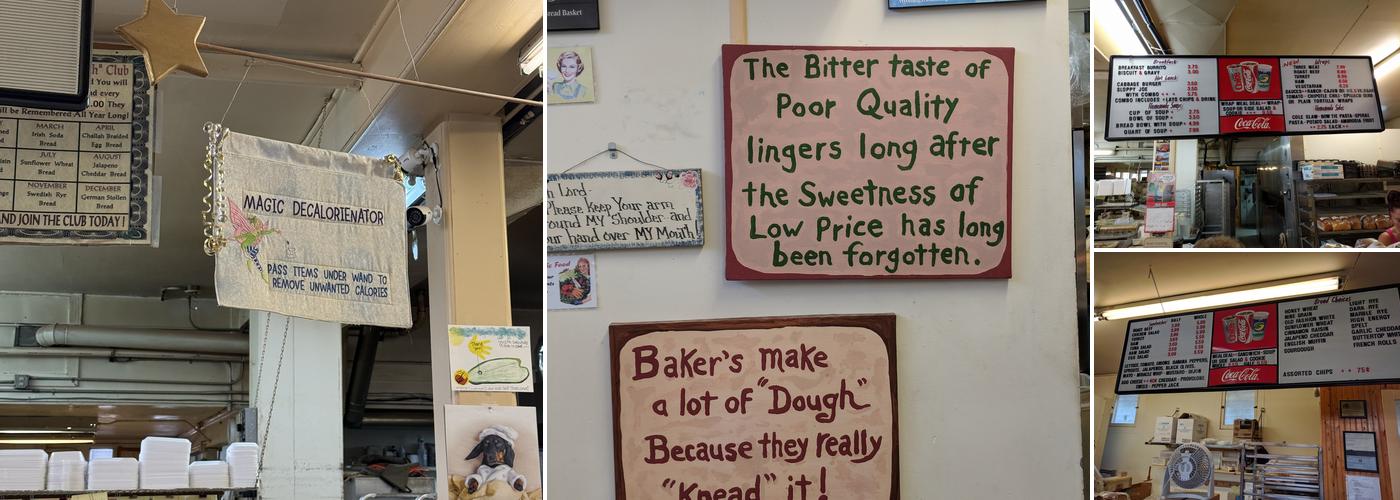 Bread Basket Bakery Menu