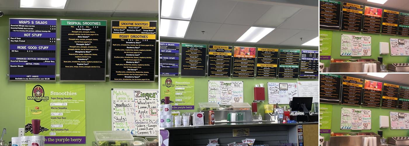 Ruby Juice Deli & Juice Bar Menu