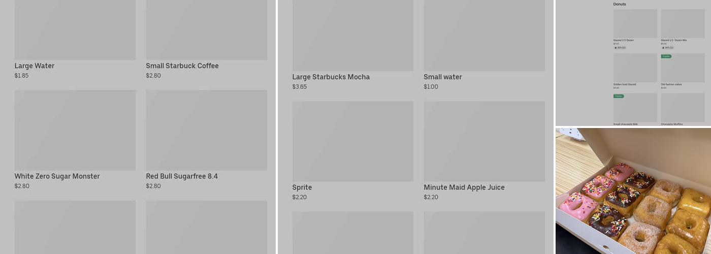 Deluxe Donuts Menu