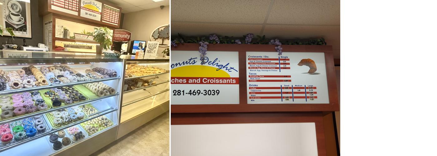 Donuts Delights Menu