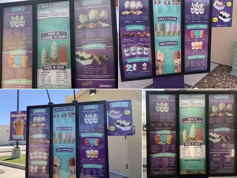 Twistee Treat Menu