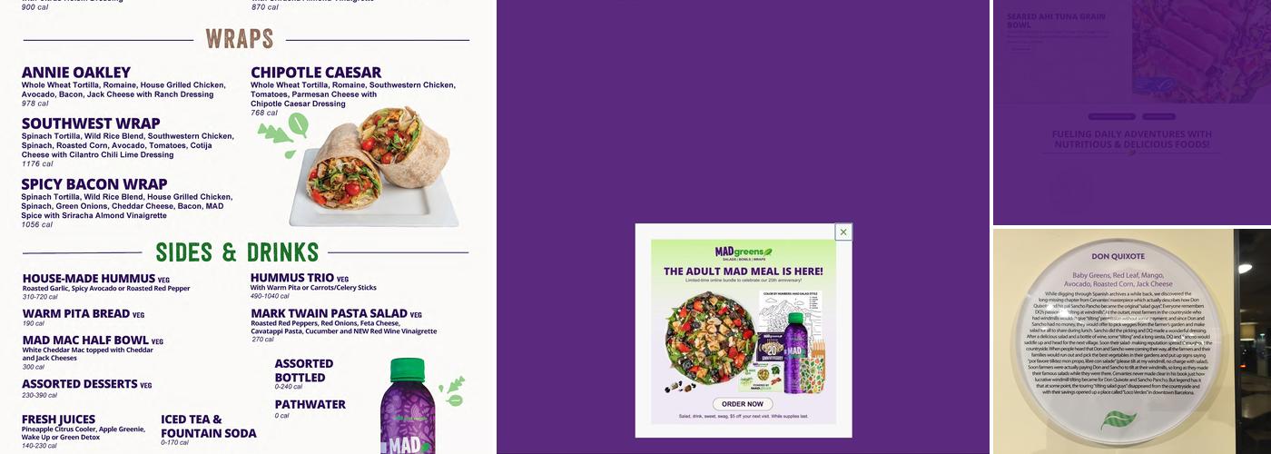 MAD Greens - Denver Tech Center Menu