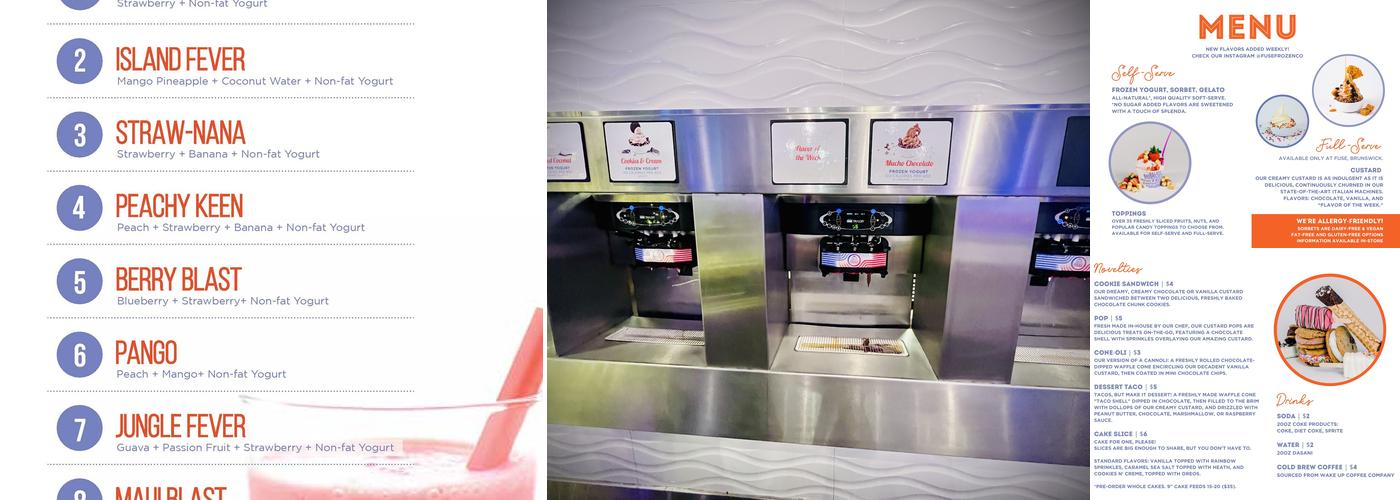 Fuse Frozen Yogurt Menu