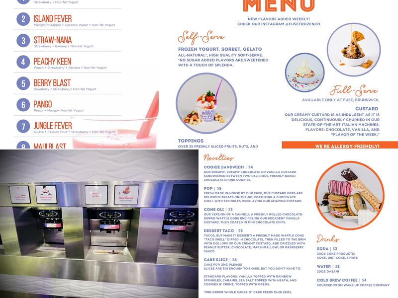 Fuse Frozen Yogurt Menu