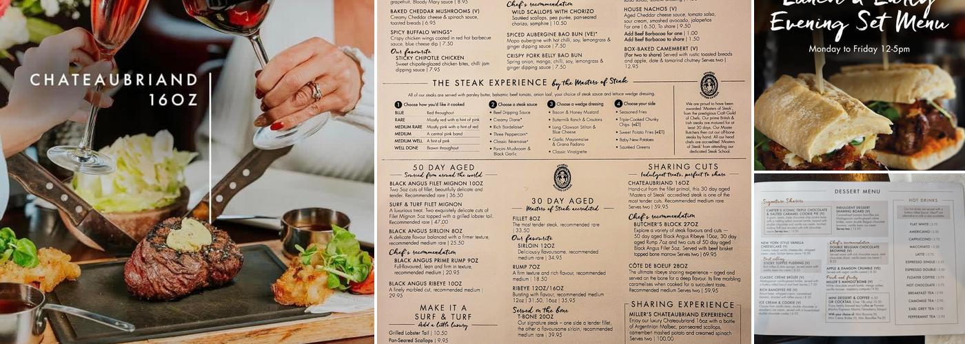 Miller & Carter Aberdeen Menu