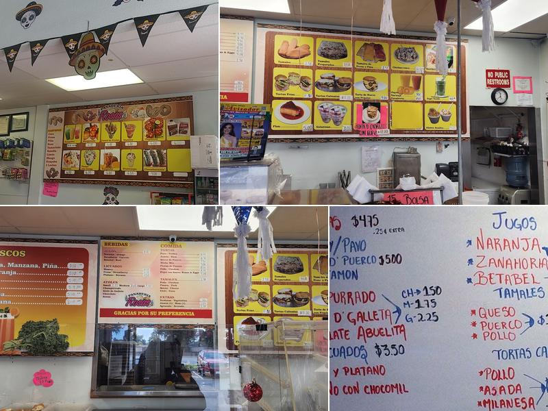 Panaderia Rosas Menu
