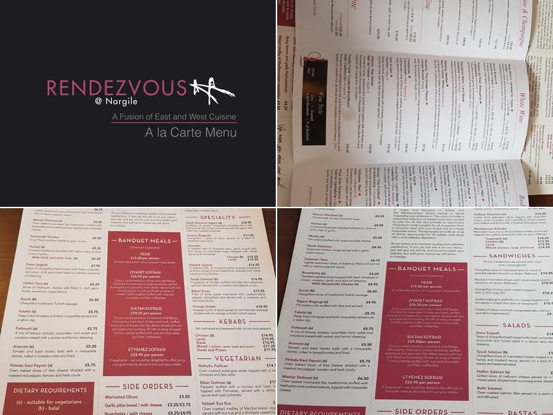 Rendezvous | Nargile Menu
